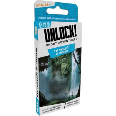 ASMODEE Jeu d'escape game Unlock Short Adventures A la poursuite de Cabrakan