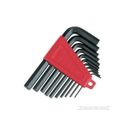 SILVERLINE  HK19 Jeu de 10 cl&eacute;s m&acirc;les 1/16"" - 3/8