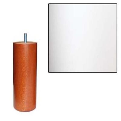 PIEDS CYLINDRIQUES S4 70X200 LAQUE BLANC cc