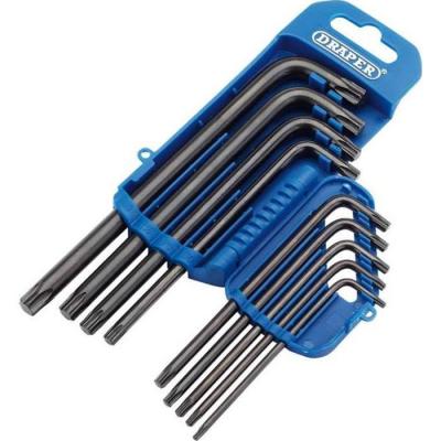 DRAPER  TX-Star 33743 Jeu de 9 cl&eacute;s Allen Torx Bleu