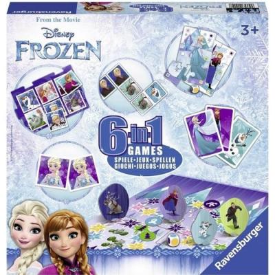 RAVENSBURGER Reine des neiges - jeu de soci&eacute;t&eacute; - coffret 6 jeux 
