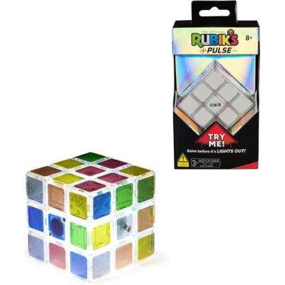 SPIN MASTER Jeu de soci&eacute;t&eacute; -  - Rubiks Cube 3x3 Pulse - Multicolore - Transparent - 8 ans et plus