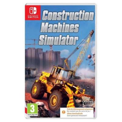 JUST FOR GAMES Construction Machine Simulator Code in a box Nintendo Switch 