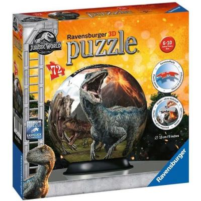 RAVENSBURGER  - Puzzle 3D rond 72 pi&egrave;ces - Jurassic World 
