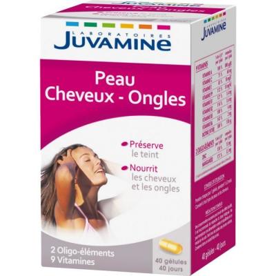JUVAMINE G&eacute;lules Peau Cheveux Ongles  - La Boite De 40 G&eacute;lules - 14,4g