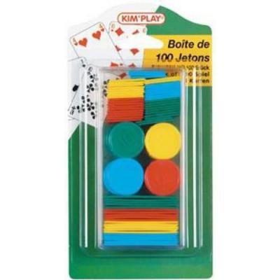 GENERIQUE Boite De 100 Jetons Pour Jeu De Belote Coinche