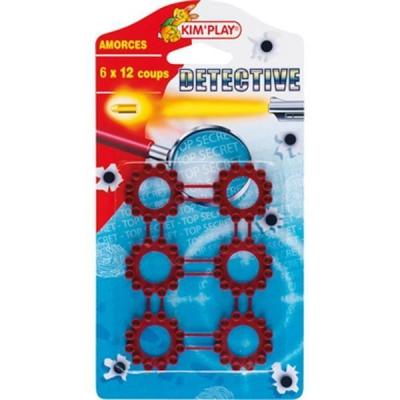 KIM PLAY Set 6 Amorces 12 Coups Pour Pistolet 72 Coups