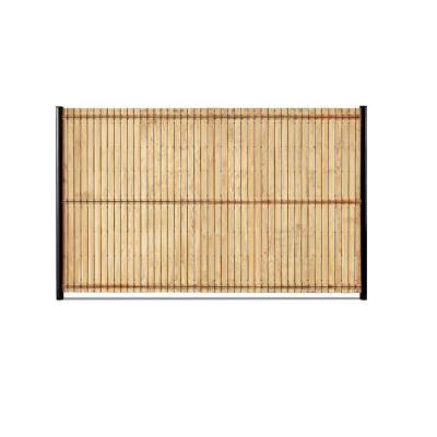 EASYCLOTURE Kit d'occultation lattes bois m&eacute;l&egrave;ze pour panneau rigide maille 55 H1m53 x 2m50 ep 8mm