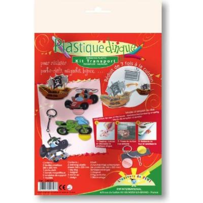PLASTIQUE DINGUE Kit plastique fou - transports 540307