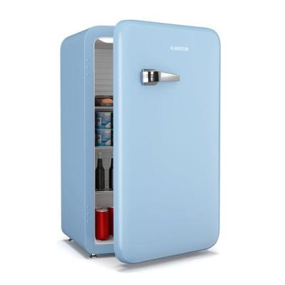 KLARSTEIN Audrey Evo Mini-r&eacute;frig&eacute;rateur 90 L Mini Frigo Mini bar design r&eacute;tro silencieux compact Bleu