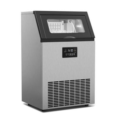 KLARSTEIN  machine &agrave; gla&ccedil;ons industrielle glacial 45 kg &eacute;cran led et fen&ecirc;tre de visualisation inox