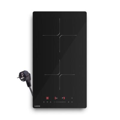 KLARSTEIN PowerGlide Plaque Induction 2 Zones 3500W Plaque encastrable Minuterie Vitroc&eacute;ramique 30cm Noir