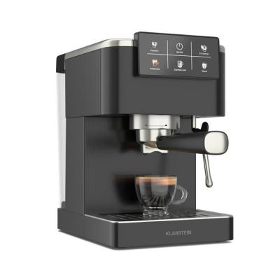 KLARSTEIN  steelpresso machine &agrave; expresso porte-filtre 1350 w &eacute;cran tactile 20 bars inox noir 