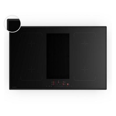 KLARSTEIN  velaire flex plaque &agrave; induction avec hotte int&eacute;gr&eacute;e 80 cm minimaliste puissante 8400w noir