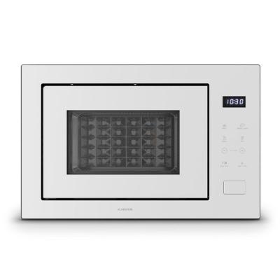 KLARSTEIN  velaire micro-ondes encastrable grill 1200 w micro-ondes 850 w 60 cm blanc