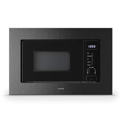 KLARSTEIN  verosteel four micro-ondes encastrable 60 cm avec gril 800 w micro-ondes 700 w noir