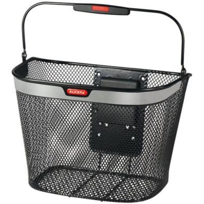 KLICKFIX Panier  uni noir retro reflechissant