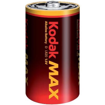 KODAK  Lot de 2 Piles alcaline MAX LR20/D - 1,5V 