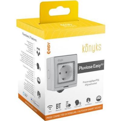 KONYKS Prise ext&eacute;rieure Wifi/Bluetooth 16A (EU Type F) , IP55