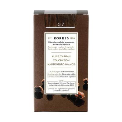 KORRES  Coloration Permanente 5.7 Ch&acirc;tain Clair Marron 4uts