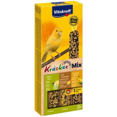  Kracker Pour Canaris Au Orange/Kiwi/Banane Et S&eacute;same Vitakraft