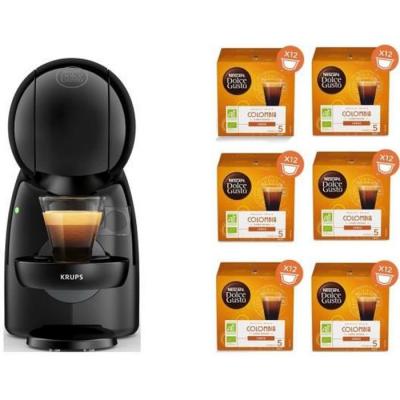 KRUPS  Cafeti&egrave;re Nescaf&eacute; Dolce Gusto Piccolo Xs + 6 Bo&icirc;tes Caf&eacute; Colombia Offertes YY4511FD