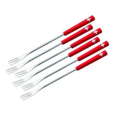 KUHN RIKON 32206 FOURCHETTES A FONDUE AU FROMAGE, LA CROIX SUISSE, 6 PIECES 