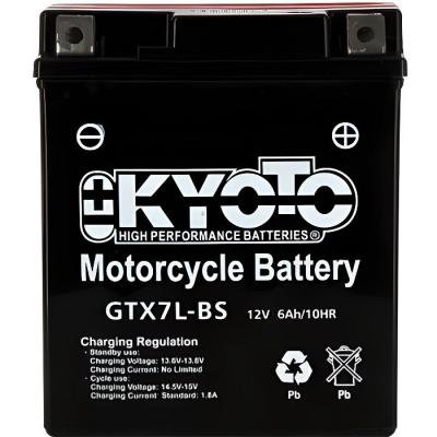 KYOTO Batterie  pour Moto Honda 125 CBF 2009 &agrave; 2017 YTX7L-BS / 12V