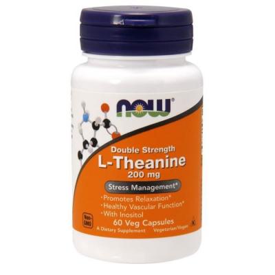 NOW FOODS L-Th&eacute;anine 200mg 60 caps Standard  Acides Amines - BCAA
