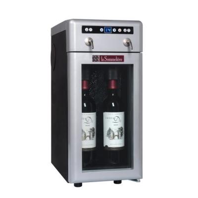 LA SOMMELIERE  dvv22 - distributeur de vin au verre - 2 bouteilles - l 23,5 x p 35 x h 52,5 cm 