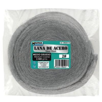WOLFPACK  9020170&nbsp;Laine d'acier lisse""0"" 2500&nbsp;g