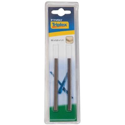 TIVOLY Lame r&eacute;versible pour rabot - lot de 2 - 