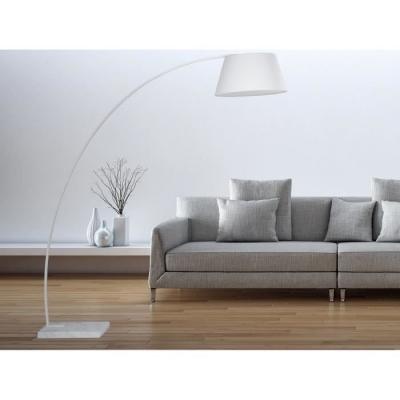 BELIANI Lampadaire m&eacute;tal blanc