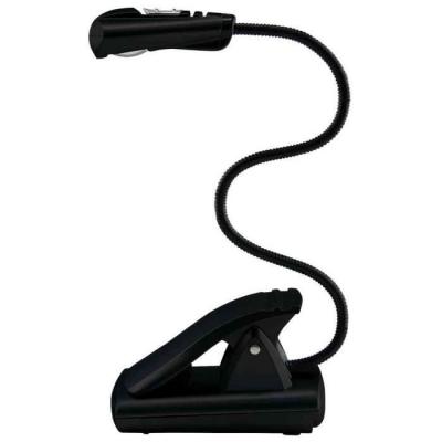 WEDO  lampe de lecture LED avec clip, mobil, 1 LED, noir