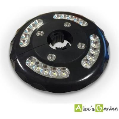 SWEEEK Lampe LED - Noir - Pour parasol m&acirc;t central et d&eacute;port&eacute; Alice's Garden