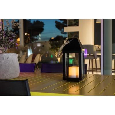 LUMISKY  Lanterne solaire LED - &Oslash;13,5x30,2cm - Blanc chaud