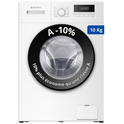 GEDTECH Lave-Linge - GLL101400WH - Blanc - 10Kgs - 1400 tr/mn - Classe C
