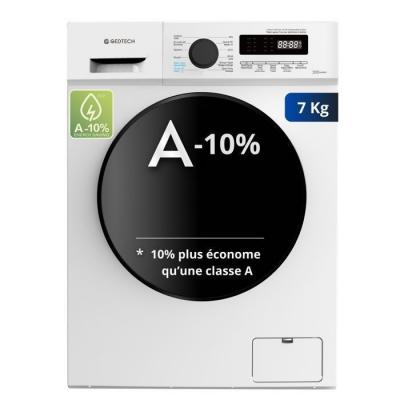 GEDTECH Lave-Linge Hublot - GLL71200WH - Blanc - 7Kgs - 1200 tr/mn - Classe C