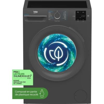 BEKO Lave-linge Frontal  BM0WU38411FB - 8 kg - 1400 trs/min - Classe A - Noir 