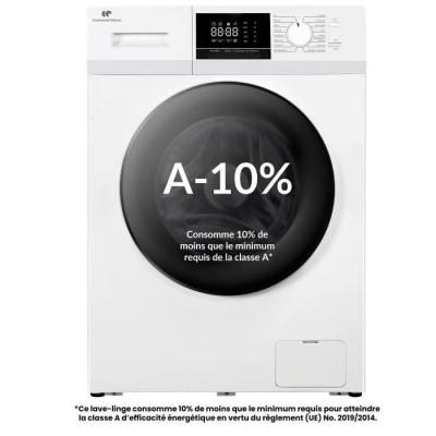 CONTINENTAL EDISON Lave-linge hublot - - CELL10140W3 - 10kg - Moteur induction - 60 cm - 1400 trs/min - Blanc