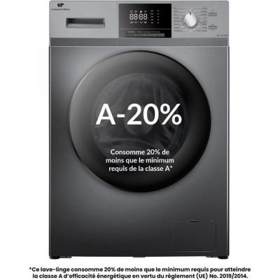 CONTINENTAL EDISON Lave-linge hublot - - CELL12140ISP - 12kg - Induction - 60 cm - 1400 trs/min - Silver