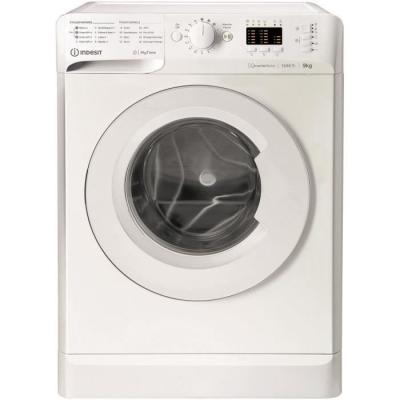 INDESIT Lave-linge hublot - MTWA91295WFR MyTime - 9 kg - Induction - L60cm - 1200 trs/min - Classe B - Blanc 