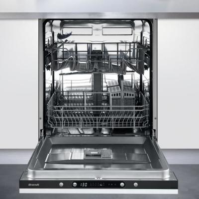  Lave-vaisselle int&eacute;grable BRANDT LVE327J - 12 couverts - L60cm - 47 dB - Noir 