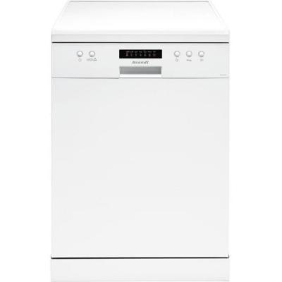 BRANDT Lave-vaisselle pose libre  LVC147W - 14 couverts - Standard - L60cm - 47dB - Blanc 