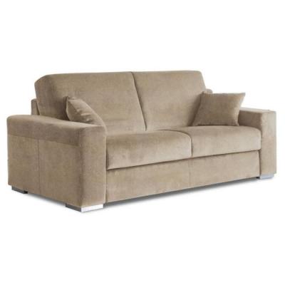 CREAZIONI AERRE Le diva canap&eacute; easy ouverture express 120*200cm microfibre beige