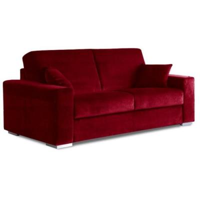 CREAZIONI AERRE Le diva canap&eacute; easy ouverture express 120*200cm microfibre bordeaux
