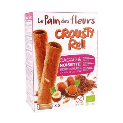 BISSON Le Pain des Fleurs Crousty Roll Cacao & Noisette Bio 125g