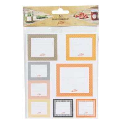 LE PARFAIT  6585010 Paquet de 30 &eacute;tiquettes adh&eacute;sives - Transparent