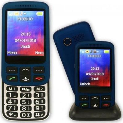  T&eacute;l&eacute;phone portable Mobiho Le zip elegant bleu 3G
