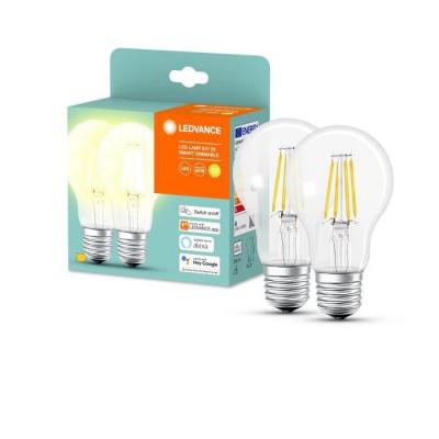 LEDVANCE Lot de 2 Ampoules connect&eacute;es art+ Blutooth filament classic A60 E27 - 